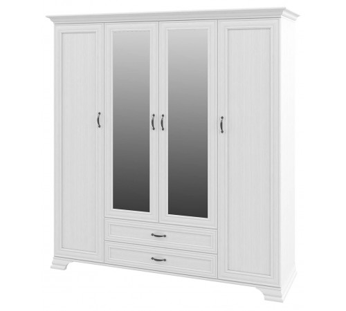 Четырехстворчатый шкаф для одежды Юнона МН-132-04 с зеркалом