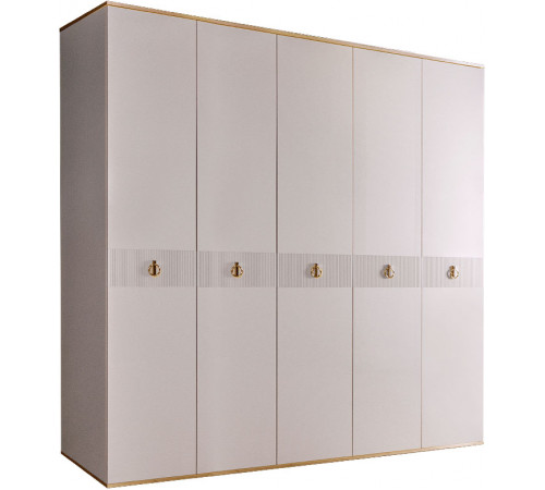 Пятистворчатый шкаф для одежды Rimini Solo РМШ2/5 (s) (слоновая кость)